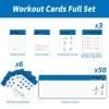 ELAORY Cable Workout Cards, 62 Exercises Cards Deck Large Size 5" x 3.5" Fitness Cards for Women & Men, Beginner Fitness Guide to Training Exercises at Home or Gym view 3