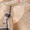 9 Month Girl Clothes Fall Outfits Long Sleeve Cute Ruffled Romper Plaid Skirt Baby Girl Outfits Bow For Girls Headband Set for Winter Spring Outfits 3 Pcs Apricot 6-9 Months view 4