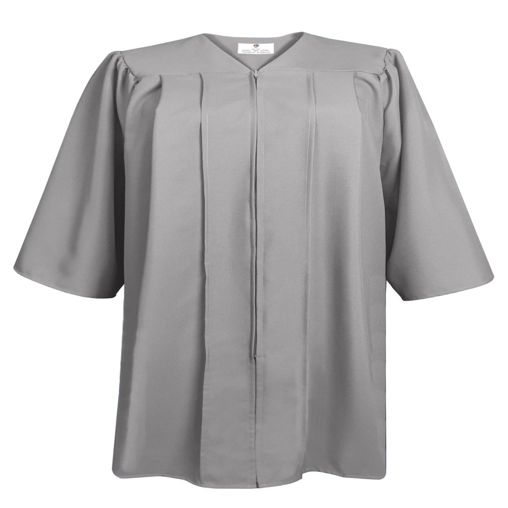 GradPlaza Judge and Choir Robe for Church and Baptism, Silver Pulpit and Pastor Robe, Graduation Gown - Size 54