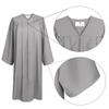 GradPlaza Judge and Choir Robe for Church and Baptism, Silver Pulpit and Pastor Robe, Graduation Gown - Size 54 view 2