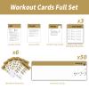 ELAORY Suspension Workout Cards, 62 Exercises Cards Deck Large Size 5" x 3.5" Fitness Cards for Women & Men, Beginner Fitness Guide to Training Exercises at Home or Gym (Suspension, Vol 2) view 3