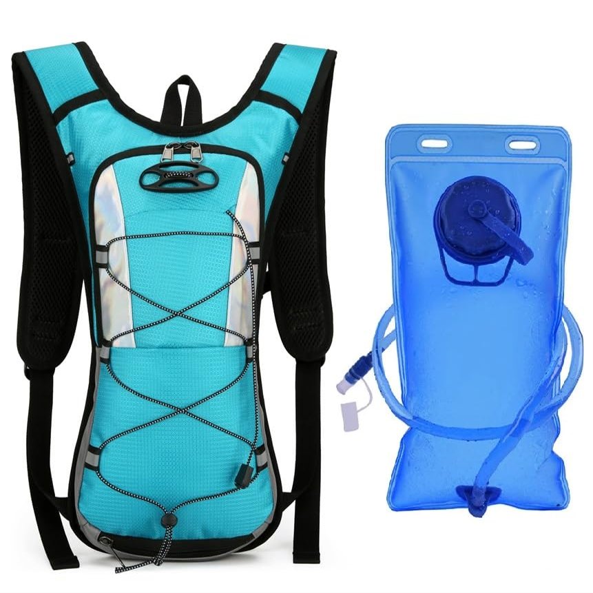 Lake Blue Hydration Packs Trail Running Backpack Ultra Lightweight Hydration Vest with 2L Water Bladder for Bicycle Marathon Hiking Bicycle Bags Water Bag Portable Road Cycling Sport Climbing Pouch