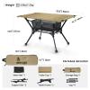 ONETIGRIS Dipper Camping Table, Lightweight Portable Folding Table with Mesh Storage Net, High/Low Options, Ideal for Camping, Hiking, Tailgating, Beach, Picnic, Travel, Backyard view 2