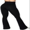 Sunzel Flare Leggings, Crossover Yoga Pants with Tummy Control, High-Waisted and Wide Leg, Sunzfly 28 Inseam, Black X-Large view 2