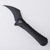SHIELDON Scythe(XL) Black Titanium Handle DLC Coating CPM-S35VN Blade Pocket Knife, Pikal Point Folding Knife with Titanium Milled Clip view 2