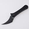 SHIELDON Scythe(XL) Black Titanium Handle DLC Coating CPM-S35VN Blade Pocket Knife, Pikal Point Folding Knife with Titanium Milled Clip view 3