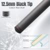 PODAYUDE Carbon Fiber Pool Cue, 12.5mm Tip Low Deflection Billiard Cue Sticks Pool Sticks, 58"" Pool Cues with Velvet Bag, 19-19.5oz, Grey view 2