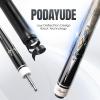 PODAYUDE Carbon Fiber Pool Cue, 12.5mm Tip Low Deflection Billiard Cue Sticks Pool Sticks, 58"" Pool Cues with Velvet Bag, 19-19.5oz, Grey view 4