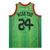 24 Mens Legend Sport Shirt,Miss You Snakeskin Hip Hop Basketball Jersey Green S view 3