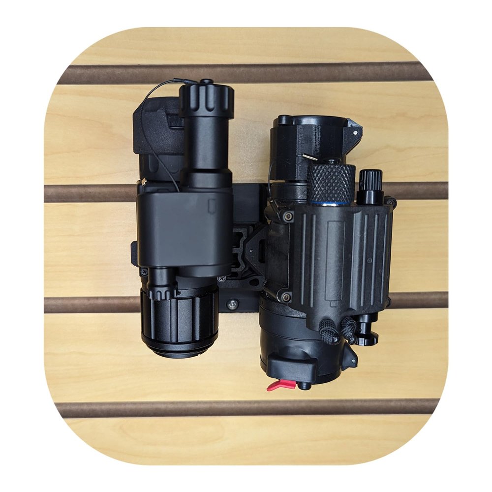 Hammy3DPrints Dovetail Night Vision/Thermal Mount - Gridwall | Gear Holder Storage Rack (Dakota No Metal Track)