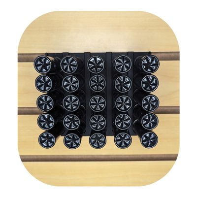 Hammy3DPrints Shotgun Shell Mount 12 Ga / 20 Ga / 410 - Gridwall | Gear Holder Storage Rack (Dakota with Metal Track Insert, 12 Ga - 15 Shells)