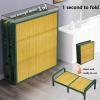 Bamboo Folding Sleeping Bed, Foldaway Hard Beds, Single Nap Cot Rollaway Guest Room Cots Minimalist Fold Platform Bed, No Assembly Required, Stable Quality(192 * 120 * 56.5cm) view 3