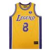 24 Mens Legend Sport Shirt,Miss You Snakeskin Hip Hop Basketball Jersey Yellow L view 2