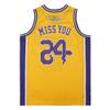24 Mens Legend Sport Shirt,Miss You Snakeskin Hip Hop Basketball Jersey Yellow L view 3