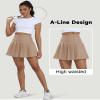 Champagne Skirts for Girls 8 A-Line Pleated Skirt High Waisted Tennis Outfit Womens Cheer Dress Summer Skorts view 4