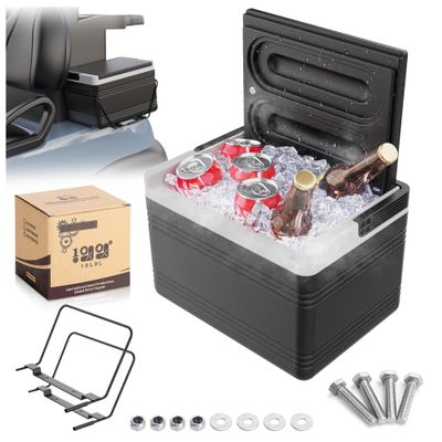 10L0L Golf Cart Ice Cooler with Universal Mounting Bracket Kit - Portable 8L Capacity Cooler for Extended Cooling and Insulation,for Yamaha,EZGO,Club Car