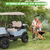 10L0L Golf Cart Ice Cooler with Universal Mounting Bracket Kit - Portable 8L Capacity Cooler for Extended Cooling and Insulation,for Yamaha,EZGO,Club Car view 2