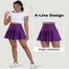 Pleated Skirts for Toddler Girls A-Line Purple Skirt with Shorts Tennis Skorts Cheer Dress School Uniform Size 10 view 3