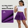 Pleated Skirts for Toddler Girls A-Line Purple Skirt with Shorts Tennis Skorts Cheer Dress School Uniform Size 10 view 4