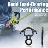 50KN Rescue Figure, 8 Descender Large Bent-Ear Belaying and Rappelling Gear Belay Device Climbing for Rock Climbing Peak Rescue 7075 Aluminum Alloy view 4