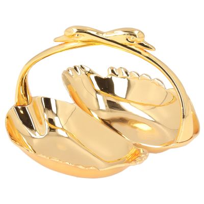 flexman Jewelry Dish Tray, Fadeless Decorative Swan Zinc Alloy Bracelets Earrings Trays, Jewelry Organizer for Table Decoration, Housewarming Souvenirs