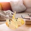 flexman Jewelry Dish Tray, Fadeless Decorative Swan Zinc Alloy Bracelets Earrings Trays, Jewelry Organizer for Table Decoration, Housewarming Souvenirs view 2