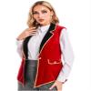 Miaeowve Women Circus Ringmaster Costumes Rave Festival Lion Tamer Cosplay Vest Swallow-Tailed Balzer Jacket Red Medium view 2