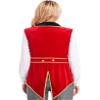 Miaeowve Women Circus Ringmaster Costumes Rave Festival Lion Tamer Cosplay Vest Swallow-Tailed Balzer Jacket Red Medium view 3
