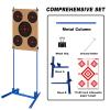 Atflbox Shooting Target Stand with 10pcs 17x25 Inch Sight in Paper Targets, Durable Paper Target Holder with Stable Adjustable Base for Cardboard Silhouette, H Shape, IPSC, IDPA Practice (2 Pack) view 2