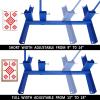 Atflbox Shooting Target Stand with 10pcs 17x25 Inch Sight in Paper Targets, Durable Paper Target Holder with Stable Adjustable Base for Cardboard Silhouette, H Shape, IPSC, IDPA Practice (2 Pack) view 3