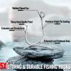 Alwonder 10-Pack Inline Hooks Single Replacement Hook for Hard Baits, High Carbon Steel Powerful Welded Fishing Hooks, 5/0 Jigging Hook for Freshwater Saltwater Trolling Fishing Tackle view 3