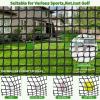 AKOZLIN Heavy Duty Sports Netting - 10x10ft Hitting Net for Golf,Softball,Baseball 1" Square Mesh view 2
