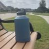 One MissionX Protective Silicone Boot for YETI 46oz 36oz 26oz 18/12oz, Owala 32oz 24oz Bottles & Yonder Water Bottles, Anti-Slip Bottom Sleeve Cover, BPA Free (Nordic Blue, Fits 64 oz) view 2