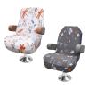 HSOKEW 2Pcs Pontoon Boat Seat Cover, Microfiber Universal Fit Pontoon Boat Seat Protector, Quick-Dry, Dragonfly, Flower Design Cover Also for Computer Chair, Office Chair, Single Sofa view 1
