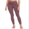 Colorfulkoala Women's High Waisted Tummy Control Workout Leggings 7/8 Length Ultra Soft Yoga Pants 25" (L, Dusty Red) view 3