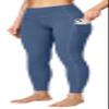 Ewedoos Women's Yoga Pants with Pockets Compression Leggings for Women Tummy Control Workout Leggings for Women Grey Blue view 1