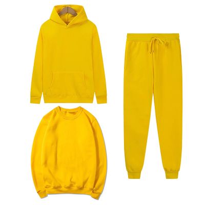 HGps8w 3 Piece Sweatsuit Sets for Womens Pullover Hoodies & Crewneck Long Sleeve Sweatshirt Jogging Suits Lounge Outfits