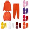 HGps8w 3 Piece Sweatsuit Sets for Womens Pullover Hoodies & Crewneck Long Sleeve Sweatshirt Jogging Suits Lounge Outfits view 2