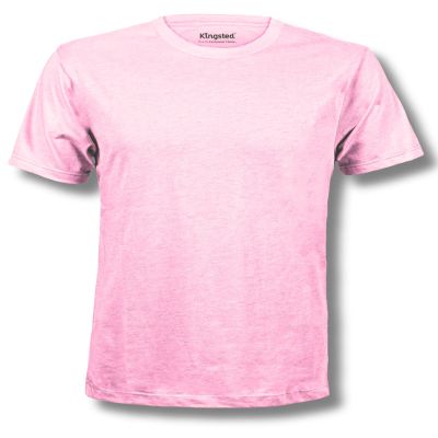 Kingsted Pink T-Shirt for Men - Royally Comfortable - Super Soft Cotton Blend - Short Sleeve Tagless Crewneck (Single, Pink, XX-Large)