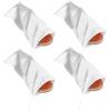 4 Pack Shoe Bags for Travel Satin Fabric Shoe Bag Portable Shoe Dust Bags with Drawstring Shoes Storage Bags 6.9" X 14" Cotton Drawstring Bags White Shoe Covers for Storing Shoes view 1
