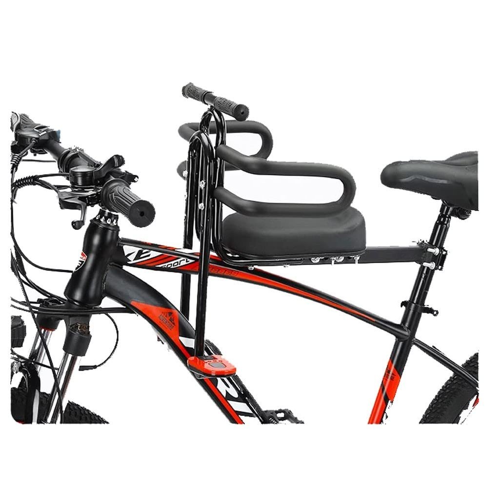 bike attachment for kids on adult bike bike seat for kids kid seat for adult bike Bike Seat for Kids Is Suitable for Kids from 6 s to 8 s Old Bike Seat Bike Attachment for Kids on Adult Bi (B)