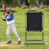 Baseball Ball Strike Zone,Sangle Soppfy Pitching Net & Baseball Strike Zone Compatible with Softball Balls and Plastic Baseballs.Baseball Net Set Up and Assemble Easily. (2 in 1) view 2