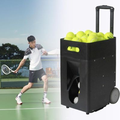 Lakenbroade Automatic Tennis Ball Launching Machine, Automatic Tennis Ball Launching Machine with Remote Control and Application, Adjustable Angle, Capacity 50 Balls, for Beginners