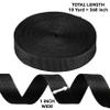 10 Yard Strap Webbing - Lawn Chair Webbing 1 Inch Replacement Kit Strapping Camping Gear Tool Black Belt for Climbing Outdoors Indoors DIY Crafting Hair Webbing Straps for Bags Replacement view 2