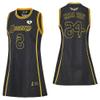 24 Womens Legend Basketball Shirt,Miss You Snakeskin Hip Hop Sport Sleeveless Dress Black Size M view 1