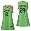 24 Womens Legend Basketball Shirt,Miss You Snakeskin Hip Hop Sport Sleeveless Dress Green Size L view 1