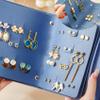 Generic Earring Organizer Book Design Earring Holder Travel Earring Storage Case Tray Holder,Capable to Hold 42 Pairs (Blue), RXZER459 view 4