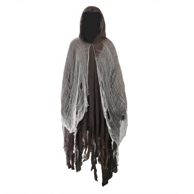Beisto Halloween Cosplay Hooded Cloak Zombie Ghost Vampire Vintage Horror Cape Adult Cosplay Props Costume for Women Men