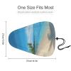 Hawaiian Beach with Palm Trees Waterproof Bike Seat Cover Rainproof and Dust Resistant Bike Seat Saddle Cover Bicycle Seat Cushion Protector with Drawstring view 2