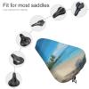 Hawaiian Beach with Palm Trees Waterproof Bike Seat Cover Rainproof and Dust Resistant Bike Seat Saddle Cover Bicycle Seat Cushion Protector with Drawstring view 3
